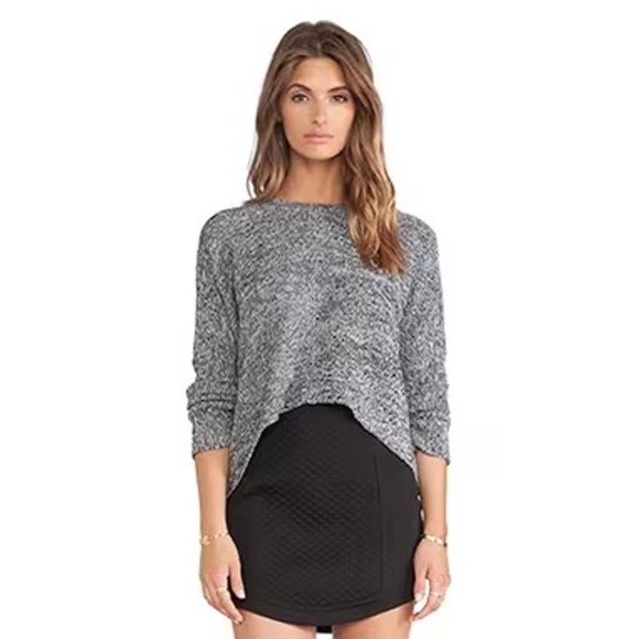 BCBGeneration Sweaters - 🌾5/$25🌾 BCBGeneration Link Stitch Marled Sweater XS/S Gray Crewneck